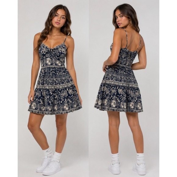 Angie Dresses & Skirts - Angie summer flowy midi mini sun dress y2k botanical floral spaghetti small